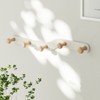 YunNasi Children's Coat Rack, No Drilling, Wall Coat Hook, Cream
