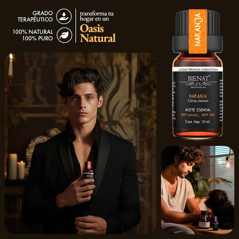 Bienat Aromaterapia Aceite Esencial de Nueva Naranja 10mL