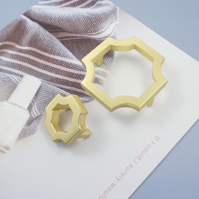 LBFEEL 2.5" Hole Centers Solid Brass Knob for Kitchen Cabinet