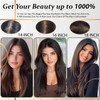 Hair Toppers for Real Human Hair, 360° 3D Human for