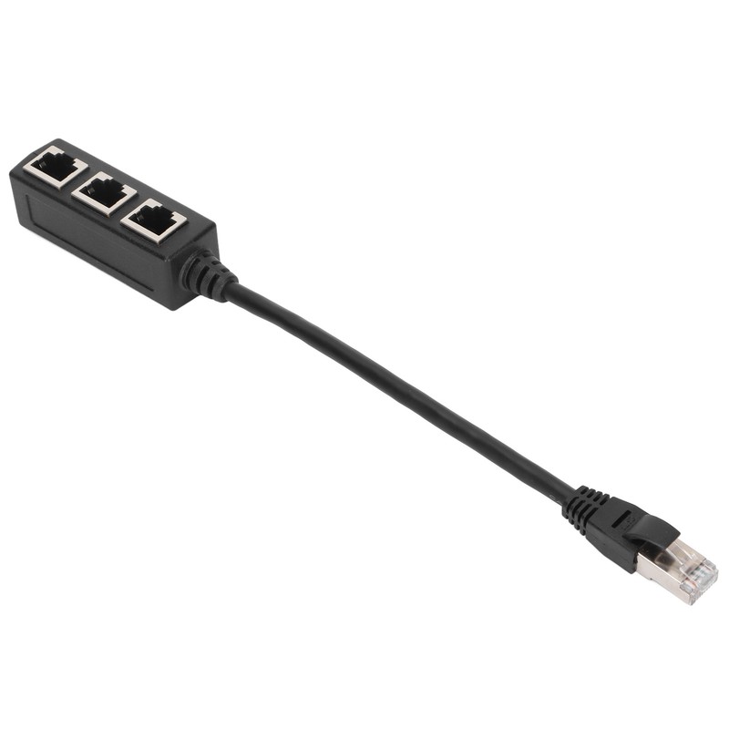 RJ45 Ethernet Adapter Cable Extension Function 1 to 3 Port