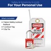 BRADY Personal Lockout Tagout Safety Lock with Loto Tag -