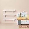 2pcs White Dollhouse Wall Shelves, Dollhouse Storage Wall Shelves, Kitchen