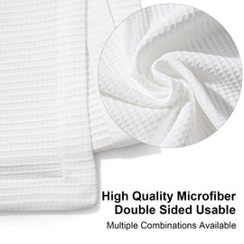 SHINARDO Soft Microfiber Double-Sided Blanket, Bicolourable, Breathable, 80 x 59 inches (White-White)