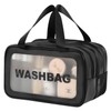 Toiletry Bag Transparent Large Cosmetic Bag Transparent Waterproof with Zip