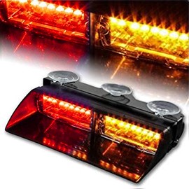 Amber/Red - Interior LED Dash Lights & Deck Lights TRAFFIC ADVISORY LIGHT FIRST RESPONDERS