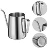 Long Narrow Spout Coffee Pot (12 Oz) Small Fine Stainless