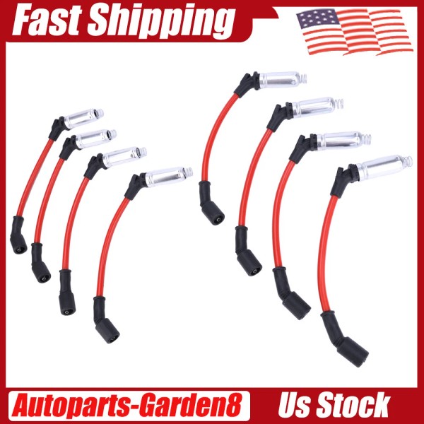 Unbranded 11" 10mm Spark Plug Wire Set For Chevy LS1