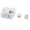 Sourcingmap 20mm x 20mm Plastic Square Caps Tube Inserts End