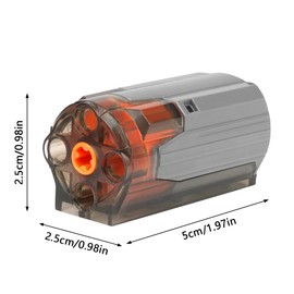 HOTUT Power Functions Servo Motor, M Motor Power Functions Servo Motor Accessories, Servo Motor Function Power Function Accessory, Servo Motor Parts Electric Motor, Compatible with Many Models