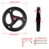 Wealrit 2 Pcs Wheelchair Wheels - Solid 10 Inch Walker