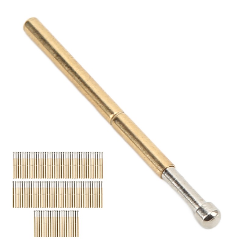 100 Pcs Probe Pins Big Round Head Type P125‑D Electronic