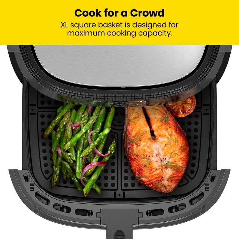 CHEFMAN Easy-View Air Fryer – 8 Qt Family Size with