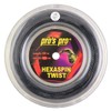 Pro's Pro Hexaspin Twist Tennis String Reel 200m (Black, 1.30mm)
