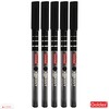 Goldex Klassy BLACK 5 x 0.7mm Fine Tip Ballpoint Pens