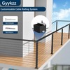 Gyykzz 36" T-drilled Cable Railing Corner Post, 90 Degree Three
