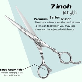 Hairdressing Scissors Professional Extremely Sharp Blades, Fine Cutting Stainless Steel Hair Cutting Scissor, Hair Scissors for Women & Men, Barber Scissors for Hair Cutting Set, Hair Dress Scissors