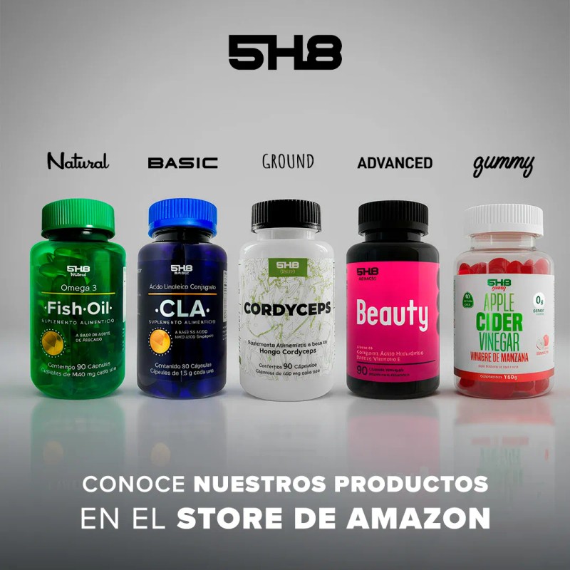5h8 Vitamina C300mg Refuerzo Inmune 120 Caps Para 4 Meses