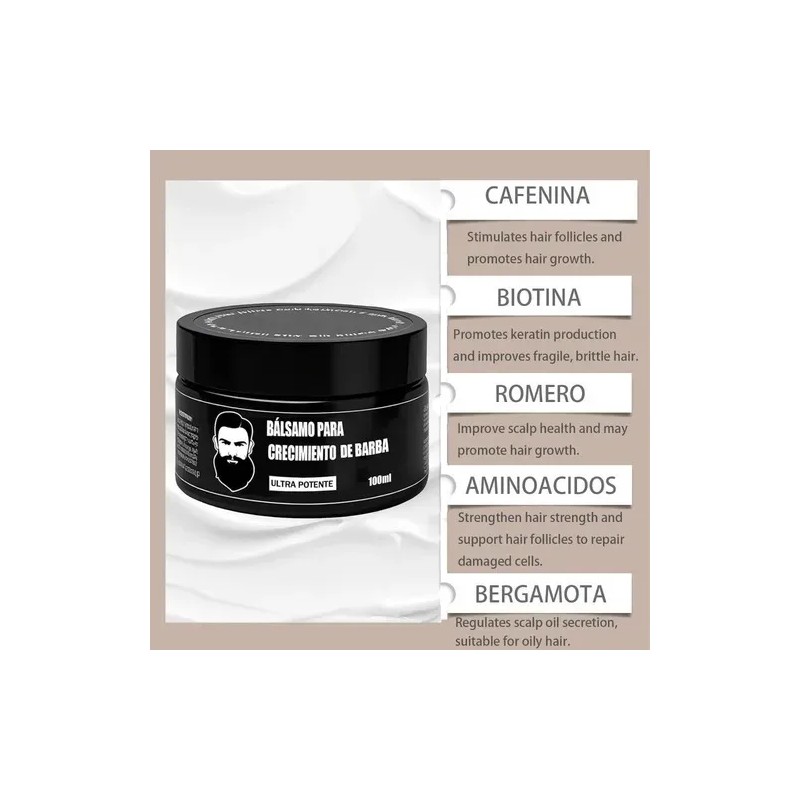 2pcs Cosmetics Para Barba, Hidrata Y Fortalece La Barba T