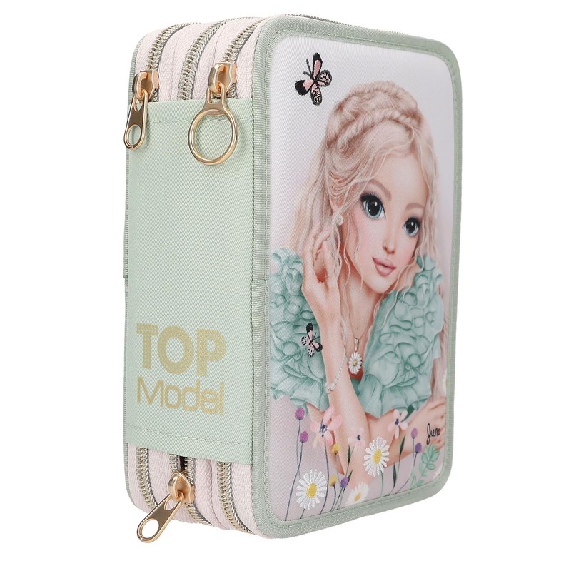 Depesche 13303 TOPModel Summer Feeling Filled 3-Compartment Pencil Case in