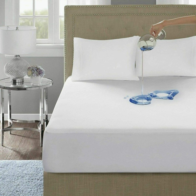 IMFAA 30CM Deep Terry Towel Mattress Protector Topper Cover, 100%