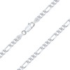 Planetys - Figaro Chain (1+3) 925 Sterling Silver Rhodium-Plated Chain