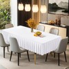 White Spandex Tablecloth for 4FT Rectangle Tables Stretch Fitted Table