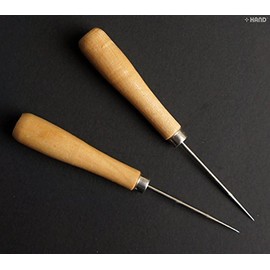 Medium Duty Wooden Handle Clickers Awl 16cm - Pack of 2