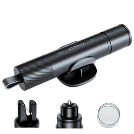 FENGLV Emergency Escape Hammer, Multi-functional, Safety Hammer, Car, Glass, Window Cracking Hammer, One Second Escape, Underwater Application, Seatbelt Cutter Included, Test Glass Included, Emergency