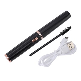 Heated Eyelash Curler Anti Burn Rechargeable Long Lasting Fast Preheating Lash Curler with Protective Cover Brush