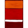 CafePress Rothko Orange RED White Decorative Fabric Shower Curtain