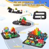 Mini Road Magnetic Tiles Set, Travel Magnetic Tiles with Metal