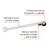 Truper Expert LL-2008MXR, Llave combinada matraca reversible 8 mm x