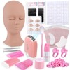 Pretty memory 152 PCS Eyelash Extension Kit with Lash Mannequin