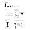 Solid Mental Magnetic Door Stop, Wall Mounted, Oil Rubbed Bronze,