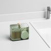 3 Slots Clear Plastic Q Tip Holder for Bathroom with