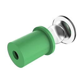 Snapfix | Hidden Clip-in Acrylic Standoffs for Signs | Easiest Signage Mount to Install | 250 Pack - Large - Light Green