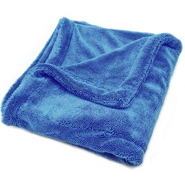 High Absorbrion Twisted Loop Car Drying Towel - 40 x 40 1400gsm - Microfibre Cleaning Cloth For Fast Streak Free Drying & Detailing