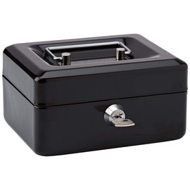 Rapesco SB0006B1 6" Cash Box, Black