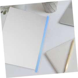 LALAFINA 20Pcs Transparent Binding Bars for Report Covers Strong Hold Slide Grip Clips Plastic Slide Binders for Document Organization and Presentation