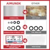350pcs Spring Wave Washer Gasket Assortment Kit, M3 M4 M5
