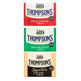 Thompson's Everyday Irish Breakfast Signature Blend Tea Bags (80 Bags (Pack of 3))