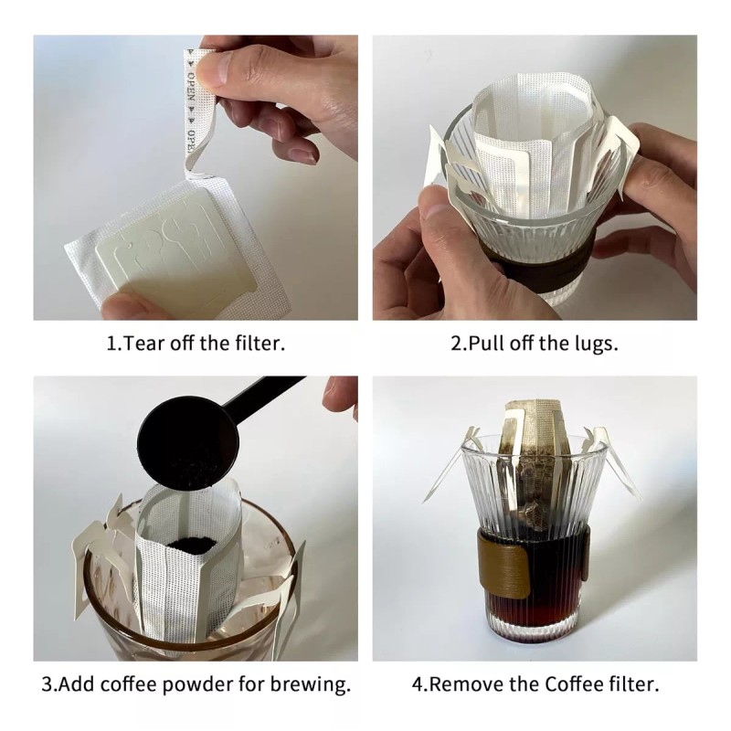 generic 100 Bolsa Portátil Para Filtros De Café Filtro Café