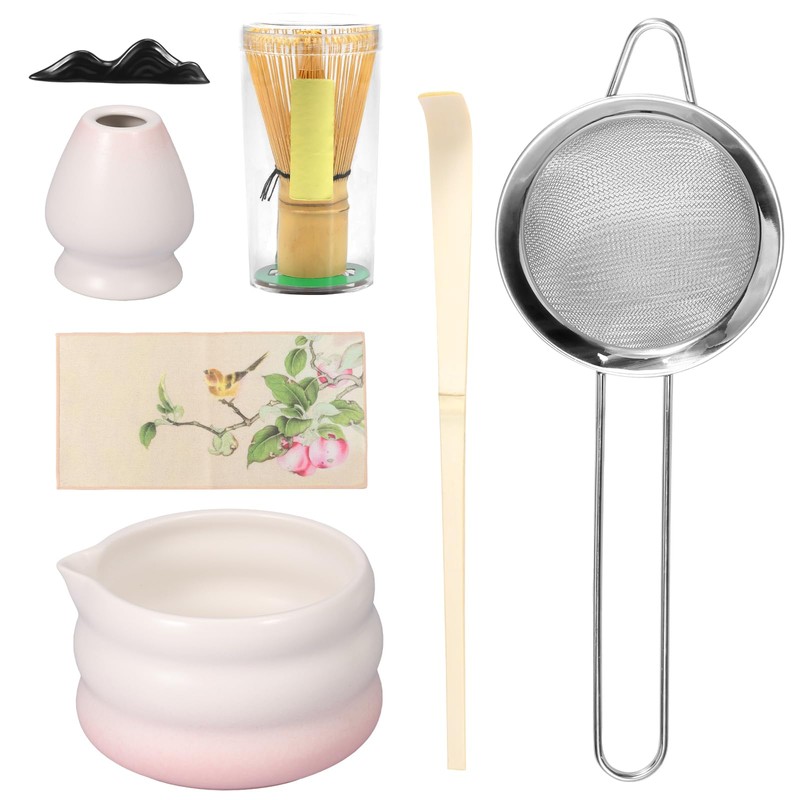Mimoyalaso Matcha Whisk Set - 7Pcs Japanese Tea Making Kit