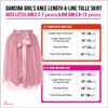 Dancina Girls Knee Length Tutu A line Layered Tulle Skirt