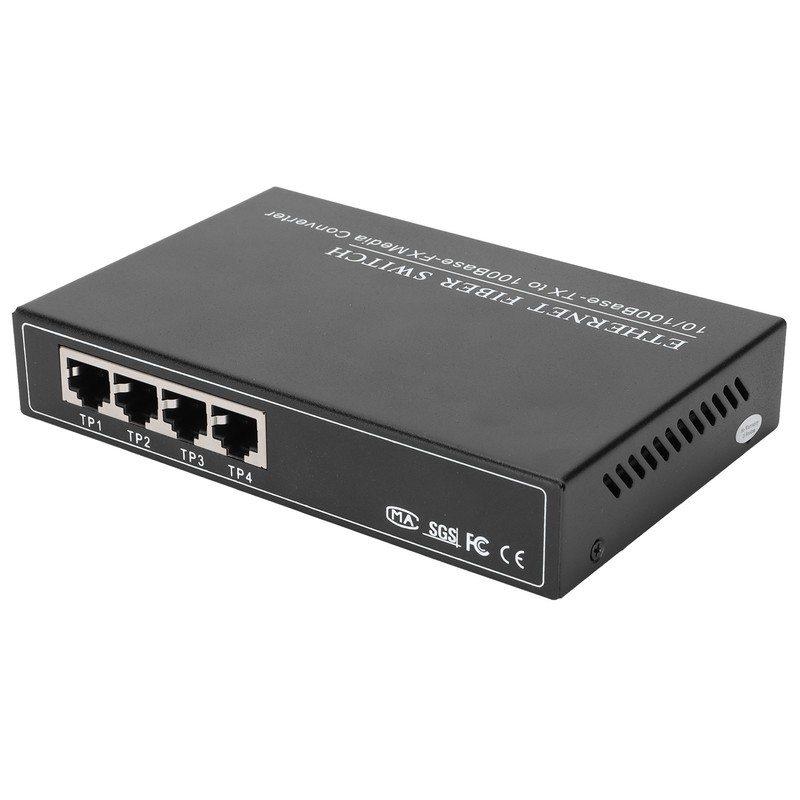 4 Ports Ethernet Fiber Switch TBCMC3414ES20A Plug Play Stable Sturdy