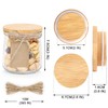 Oui Yogurt Lids Set - Bamboo & Wooden, Silicone Sealed,