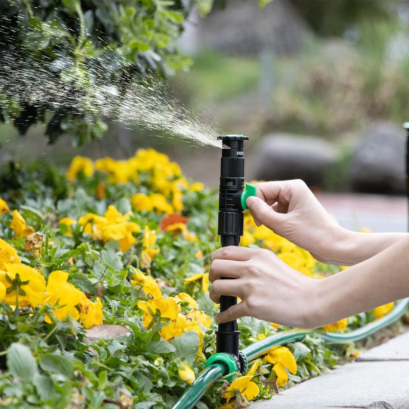 RESTMO Above Ground Sprinkler System,Irrigation Sprinklers for Yard,Green