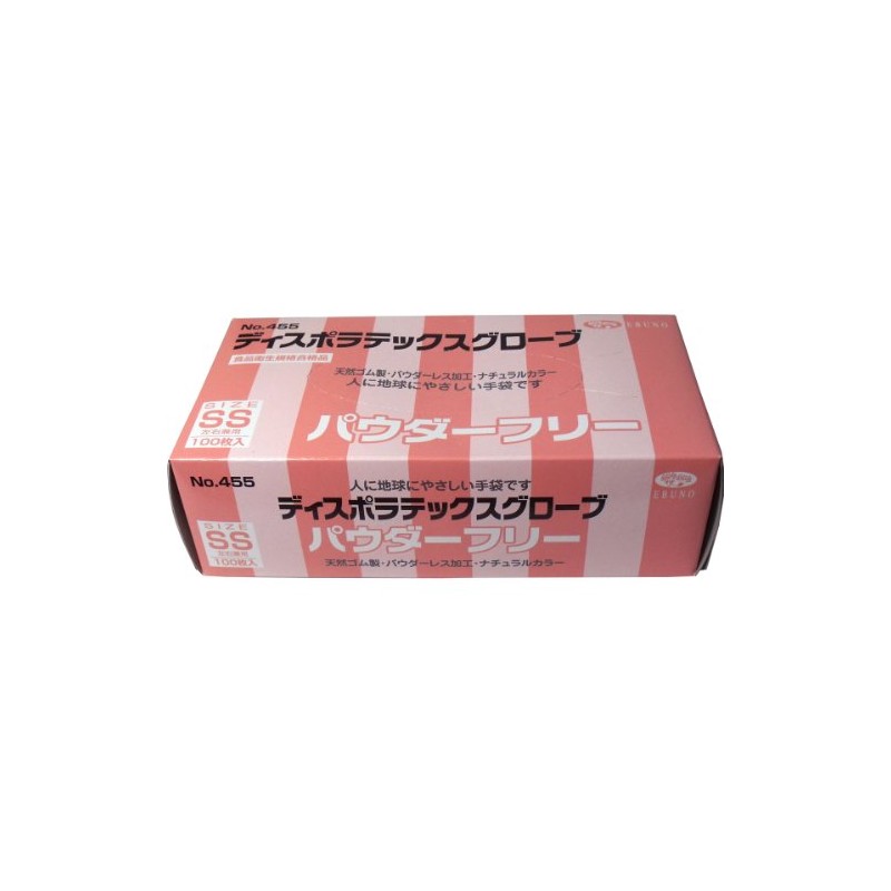 EVNO Latex Gloves, Powder Free, SS Size