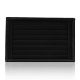 SuperglockT Jewellery Display, Soft Velvet Scratch-Resistant Ring Box, Jewellery Storage, without Cover, Jewellery Container for Earrings, Rings, Brooches, Necklace, 23 x 15 x 3 cm, Velvet